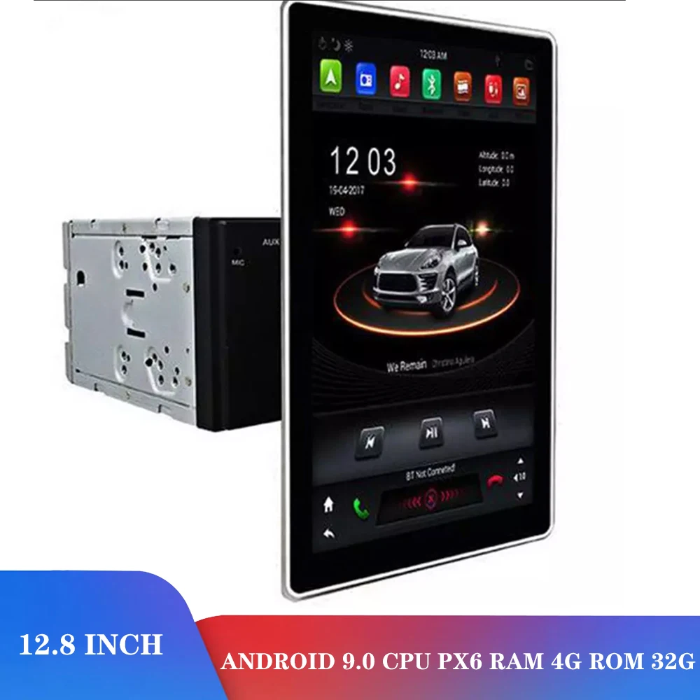 

12.8"2DIN universal car dvd player 1920*1080 IPS touch screen android 8.1 car radio gps PX6 6core DDR3 car radio gps navigation