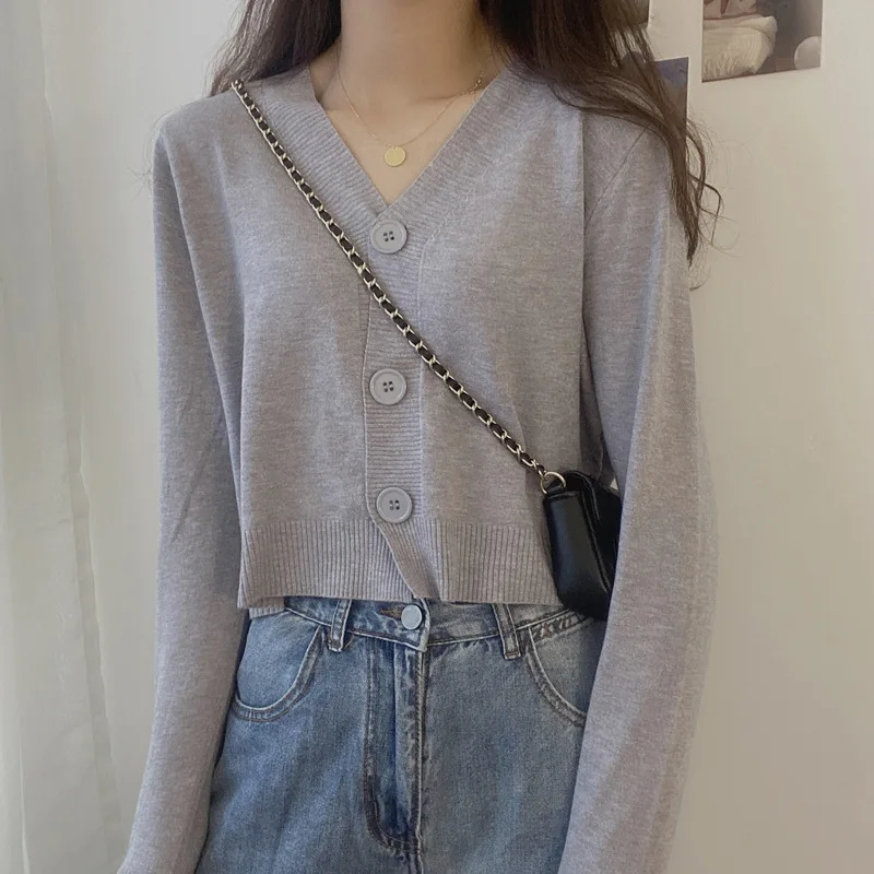 

Women Autumn Winter Tops Style Loose Twist Knitted Short Design Pullover Turtleneck one