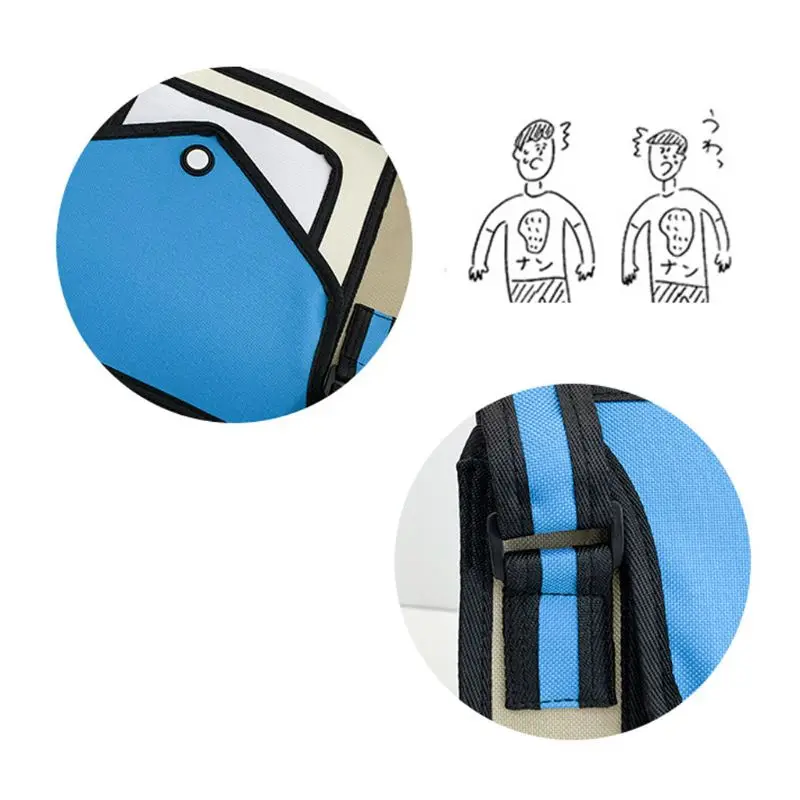 Стильная женская 2D школьная сумка через плечо Дамская Повседневная 3D рисованная