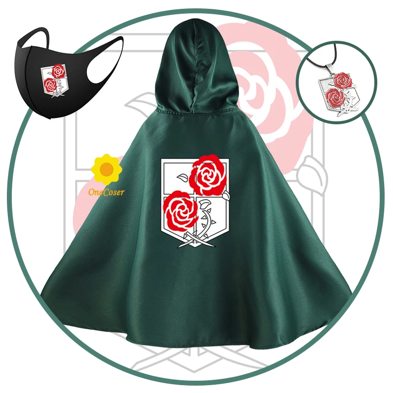 Аниме Обувь для косплея по аниме атака на Титанов розового и зеленого цветов плащ