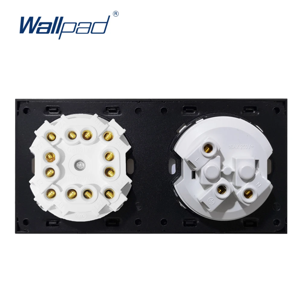 4 клавиши 2 канала европейская французская розетка роскошная панель из