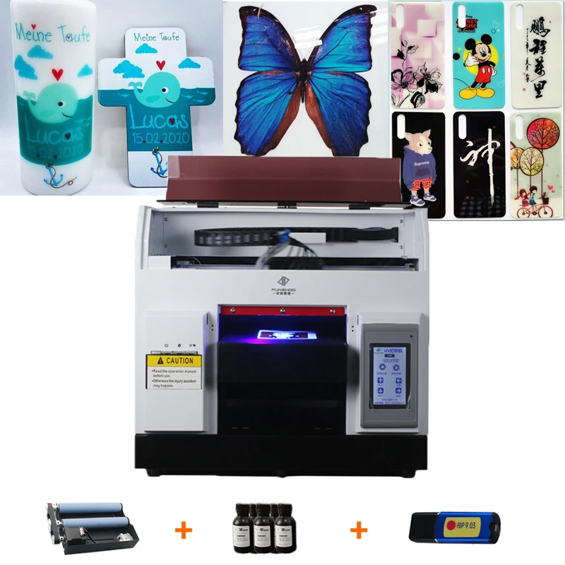 Цифровая стеклянная печатная машина и футболка одежда планшетный УФ принтер для