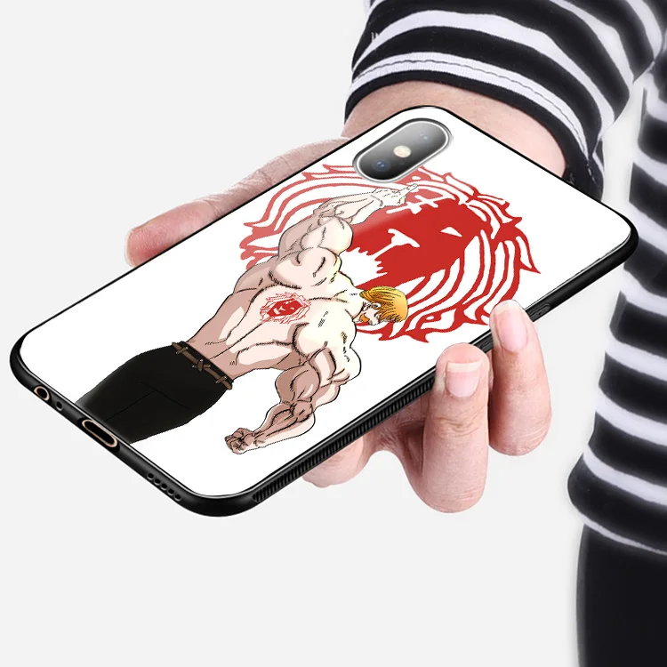 Escanor Nanatsu no Taizai аниме мягкий силиконовый стеклянный чехол для телефона iPhone 6 6S 7 8 Plus