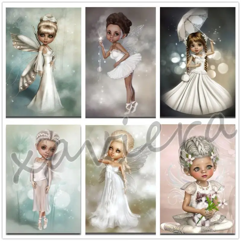 

Xaviera Diamond Painting Full Radius Diamond 5D Diy Rhinestone Embroidery Cartoon Girl Princess Cross Stitch Kit Children Gift