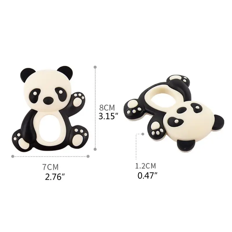 

Baby Teether Rodent Animal Silicone Beads Chew Charms Food Grade Silicone Teether Bead Toy Gift