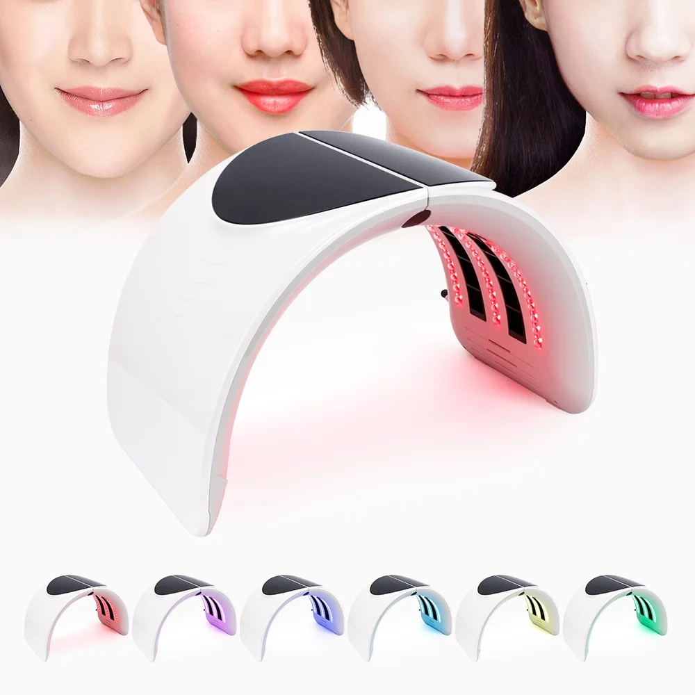 7 Colors PDT Led Light Therapy LED Mask Skin Rejuvenation Photon Device Spa Acne Remover Anti-Wrinkle Red LED Light Treatment