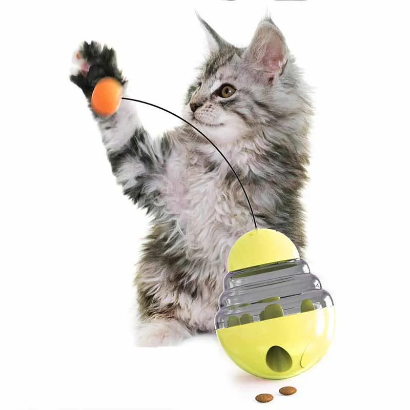 

Safe Leakage Food Ball Artifact Durable Pet Feeder Cat Toys Tumbler Kitten Cat Training Toys Play Balls for Catch Cats Supplies