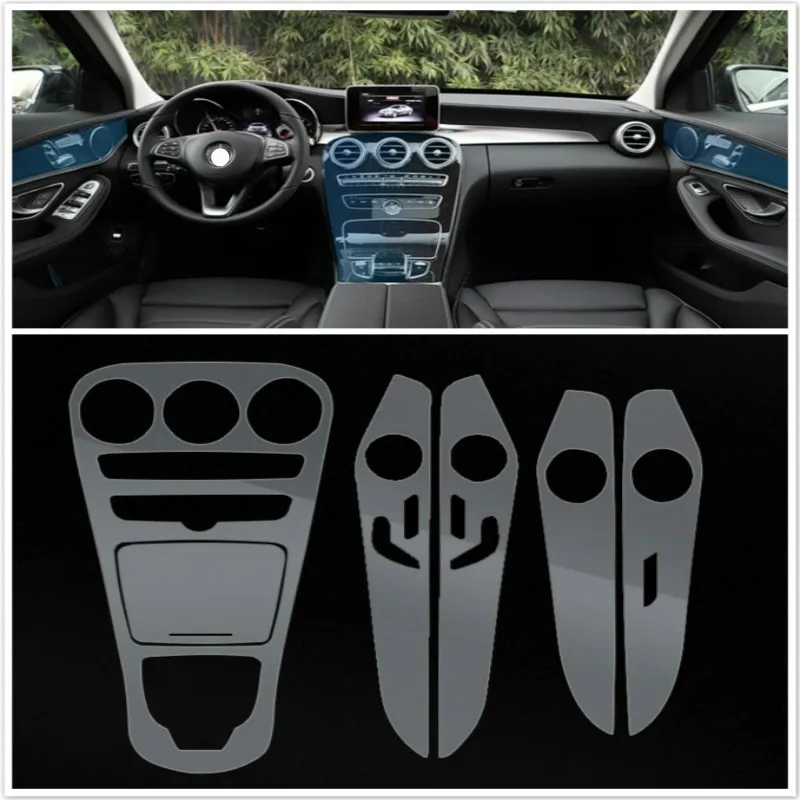 

TPU car Stickers For Mercedes Benz C C180 C200 Class GLC 200 260 High Quality TPU Car Transparent Protective Film