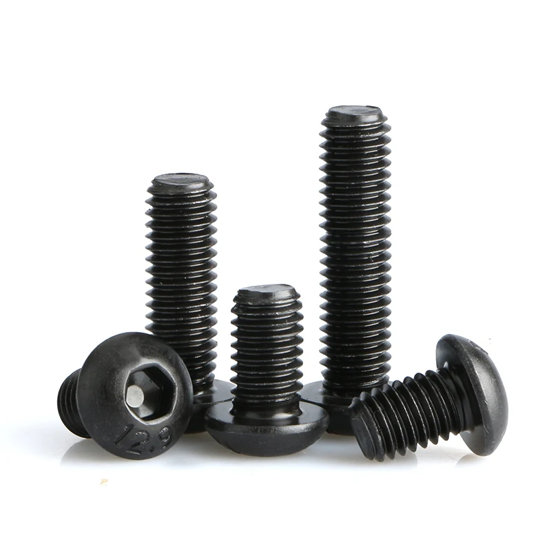 

Hex Head Button Socket Cap Screw Allen Hexagon Thread Metric Machine Bolt M2 M2.5 M3 M4 M5 M6 M8 304 Stainless Steel Black Steel