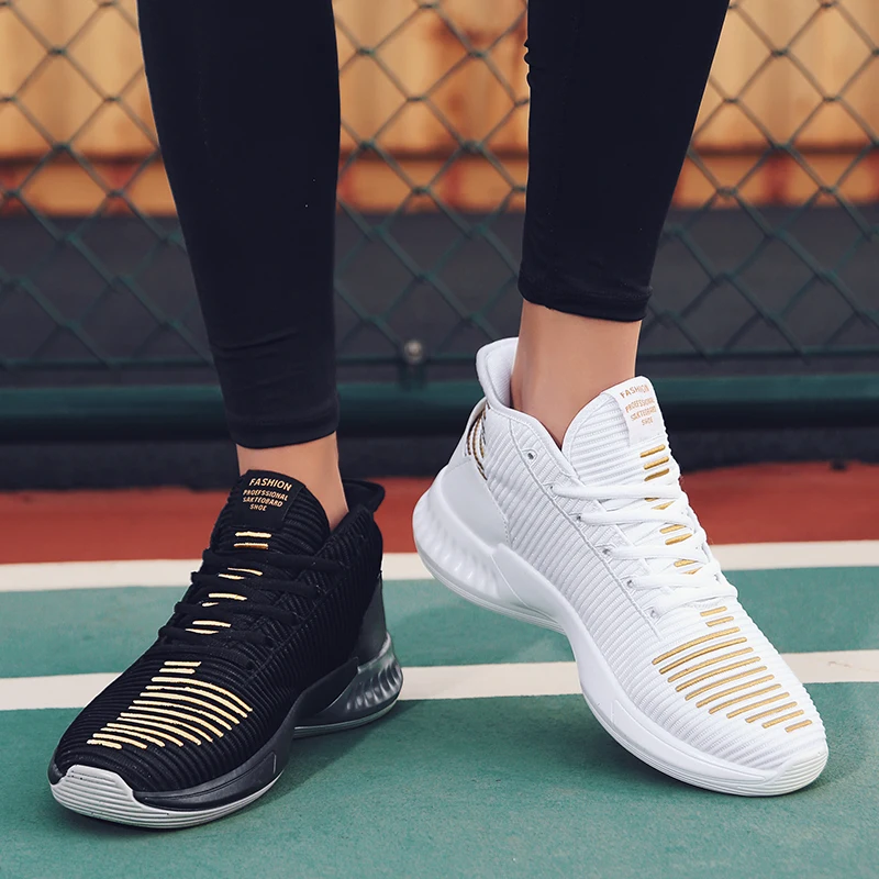 Мужская Баскетбольная обувь мужская спортивная с сеткой дышащие амортизирующие