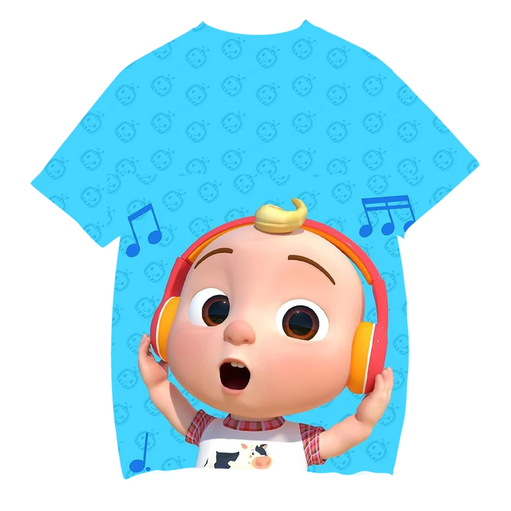 

Boys Kids Clothes Cocomelon 3D Print T Shirts kids Girls Toddler T-shirts Tee Tops Harajuku Summer Children Cartoon Anime Tshirt