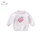 Вязаный свитер для девочек, DB16320, с рисунком Дейва Беллы