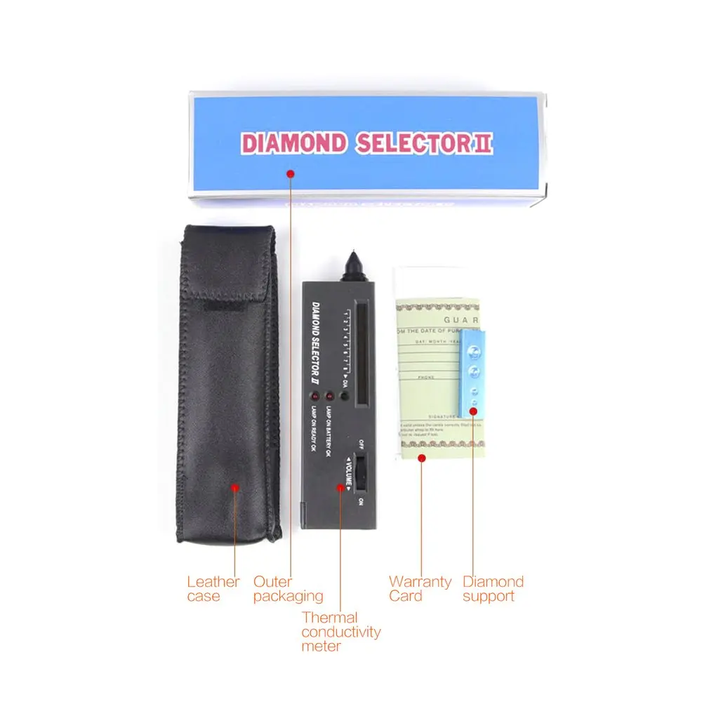 

Crystal Tester Tool Thermal Conductivity Meter Drill Pen Hardness Identification Instrument Detection Diamond Authentic Jade