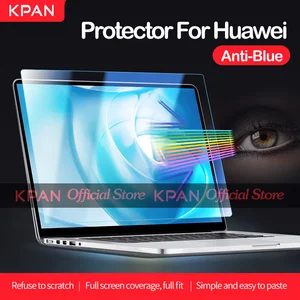 kpan anti blue flexible glass film 2021 matebook 14s 13s d14 15 x pro 13 9 magic book 14 15 16 pro screen protector for huawei free global shipping