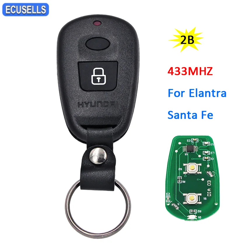 2 кнопки Новый Сменный дистанционный брелок 433 МГц полный смарт ключ для