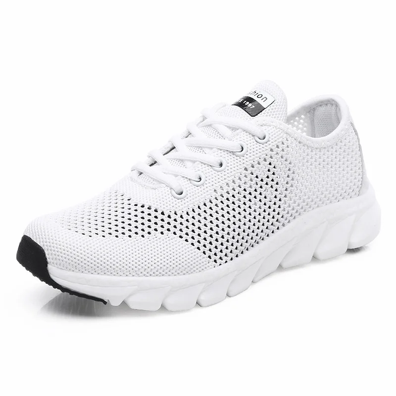 

2021 new fashion mesh women's sports breathable flat bottom women's lightweight sports non-slip running shoes