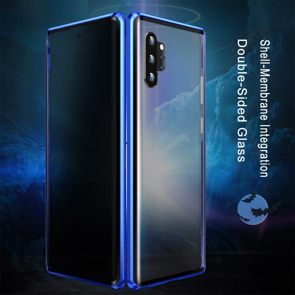 Защитный Магнитный чехол для Samsung Galaxy S10 S8 S9 Note 10 Plus 9 8 S20|metal frame|ultra thinframes brush |