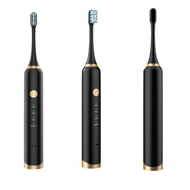

16Mode Sonic Electric Toothbrush Ultrasonic USB Rechargeable Electronic Smart Traveling Brush Teeth with Replacement Brush Heads