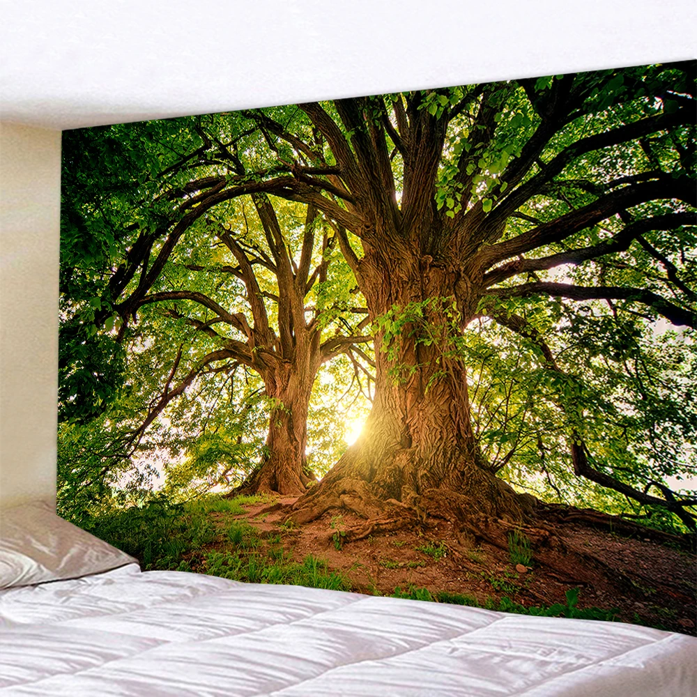 

Beautiful Natural Forest Printed Large Wall Tapestry Cheap Hippie Wall Hanging Bohemian Wall Tapestries Mandala Wall Art Decor