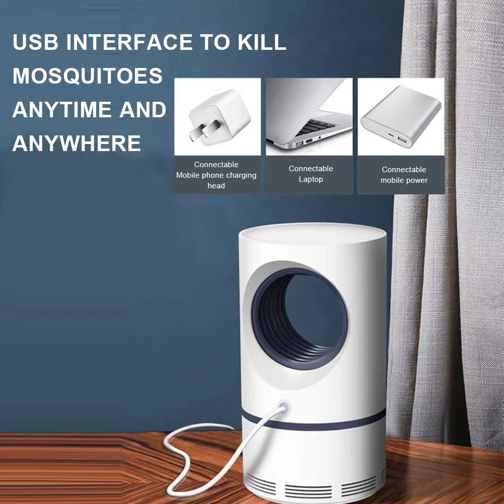 

2021 New Bug Zapper Indoor Mosquito Killer Trap Lamp for Mosquitoes Flies Electric Fly Insect Trap Home Supplies