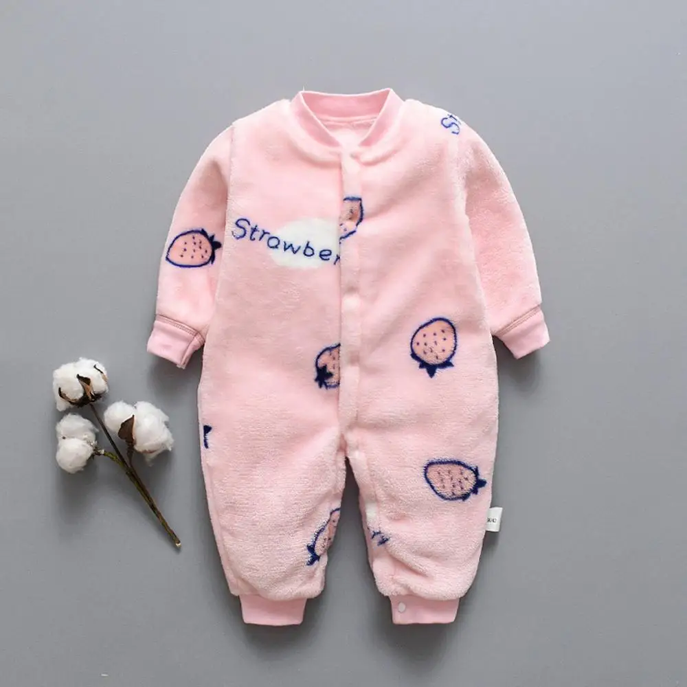 Осень Зима Детские Rompertjes Dragen Pasgeboren Детские Коралловый Флис Merk комбинезон Meisjes Baby Jongens комбинезон Waggel Kleding 10