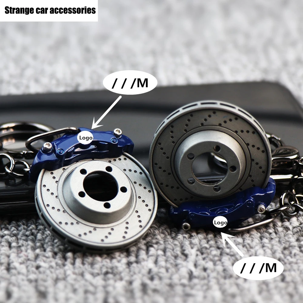 3D автомобильный Стайлинг Power тормозной диск эмблема брелок Кольца для M X1 X3 X4 X5 X6 X7