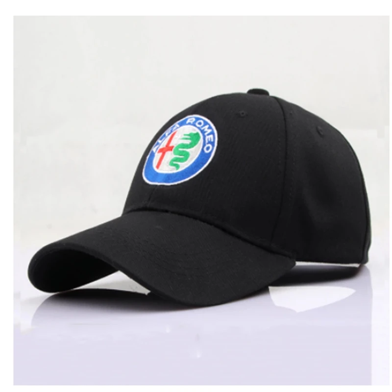 

Black Baseball Cap Sports Racing Car Men's Sunglasses Moto ALFA ROMEO Car Motocross Hats Cap Racing F1 Motorcycle 3D Embroidery