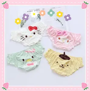 Трусики женские бесшовные с мультяшным принтом, хб