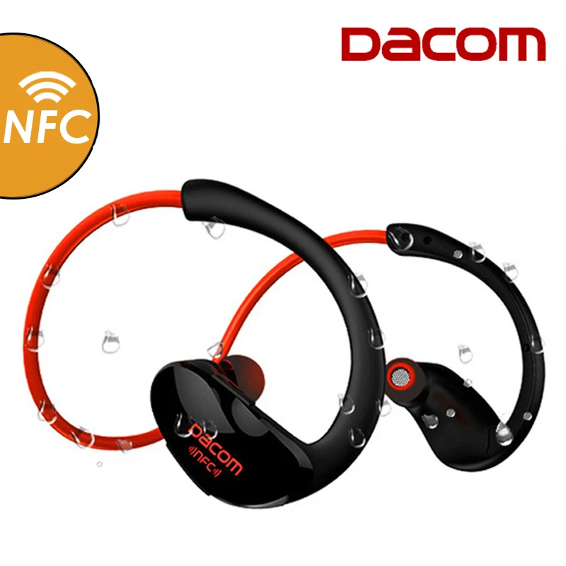 Dacom Athlete Bluetooth гарнитура для iPhone для samsung беспроводные наушники спортивные стерео наушники с HD микро NFC auriculares