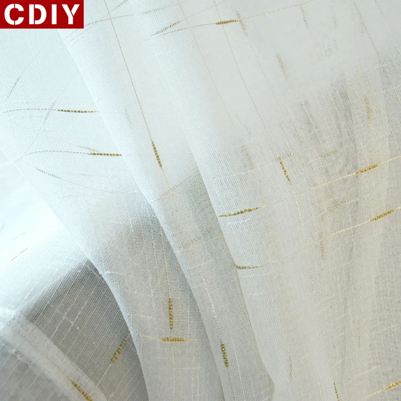 Тюлевые шторы CDIY для гостиной спальни кухни современные прозрачные окна оконные