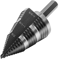 1pcs hexagon screw drill step drill bit metal high speed steel wood drilling conduit installation industrial drill 41 38 21