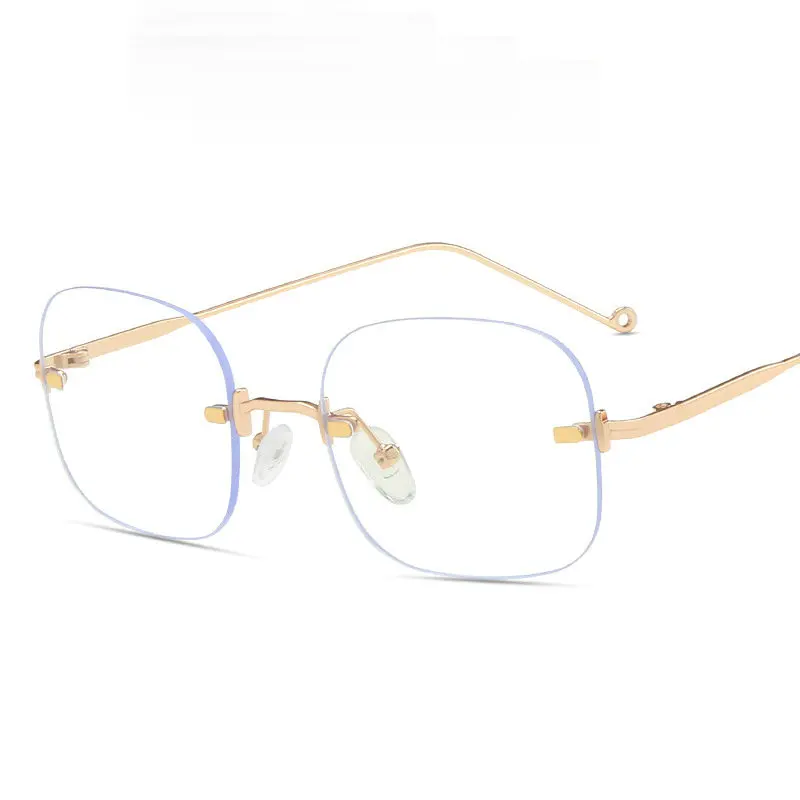 Роскошная брендовая оправа для очков без оправы Мужская оптическая близорукости