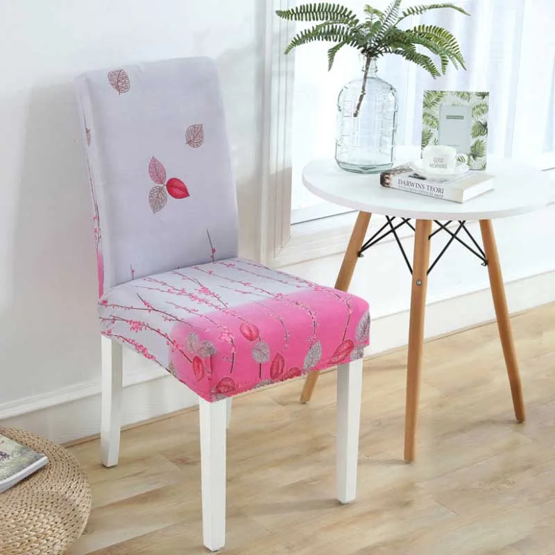 2 шт. защитный чехол для стула чехлы с цветочным узором эластичные Чехлы столовой