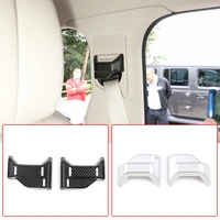 2 color car seat safety belt cover trim sticker abs chrome carbon fiber for mercedes benz g class w463 2019 2020 car accessories