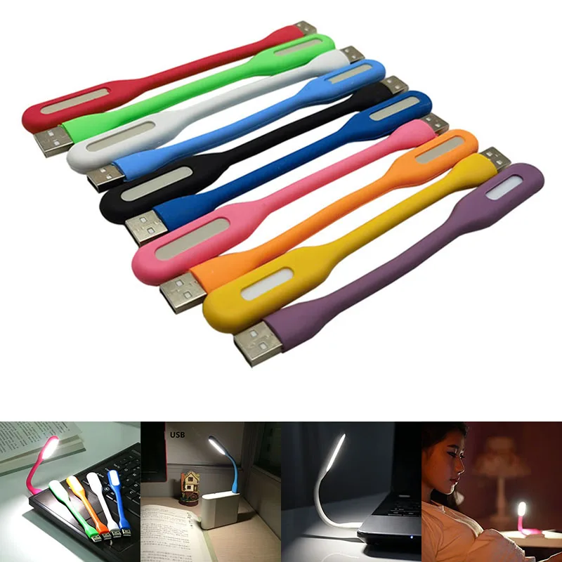

1 Pcs LED USB Lamp Book Light Mini Portable USB LED Light Power Bank Portable Notebook LED Reading Desk Light USB Night Lights