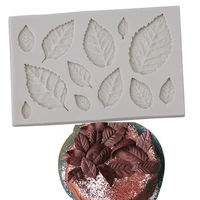 1 piece leaf shape silicone mold cake fondant cookie chocolate baking decorating tool confeitaria mold baking accessories
