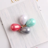 10pcslot new fashion jewelry 1322mm candy color imitation shell pearl charms pendant for diy bracelet necklace