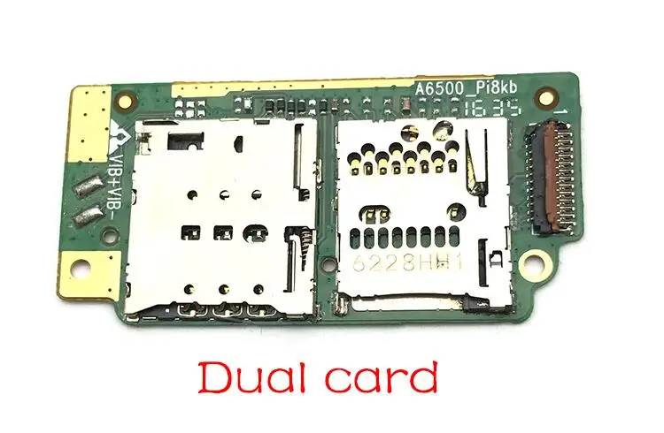 Dual Держатель для чтения sim-карт со слотом разъем платы гибкий кабель для lenovo TB2-X30 TB2-X30L TB2-X30M запасные части - Цвет: Dual