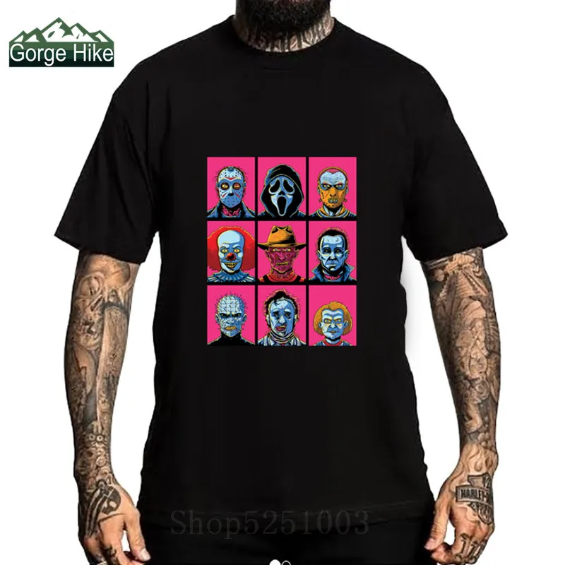 Легенды фильм ужасов футболка пятница 13th Джейсон Фредди Для мужчин 100% хлопковые