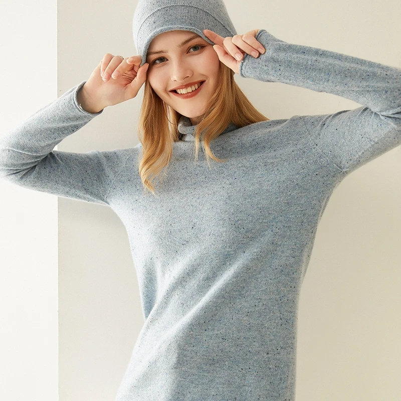 Women 100% Pure Goat Cashmere Turtleneck Sweater Pullover Autumn Winter Basic Jumper For Female Soft Shirt Girl Clothes 4Colors