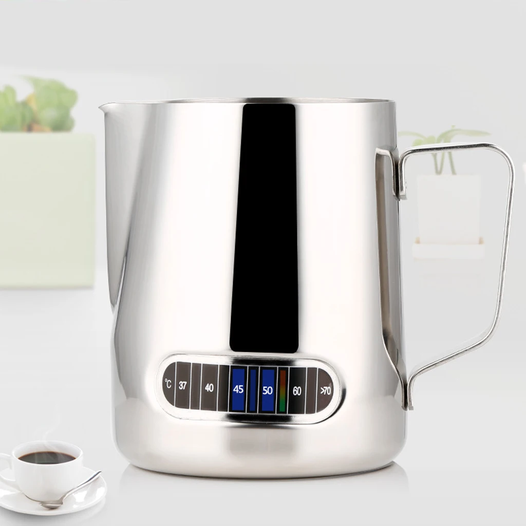 Кофе кувшин латте термометр для эспрессо взбивания молока 600 мл кофе