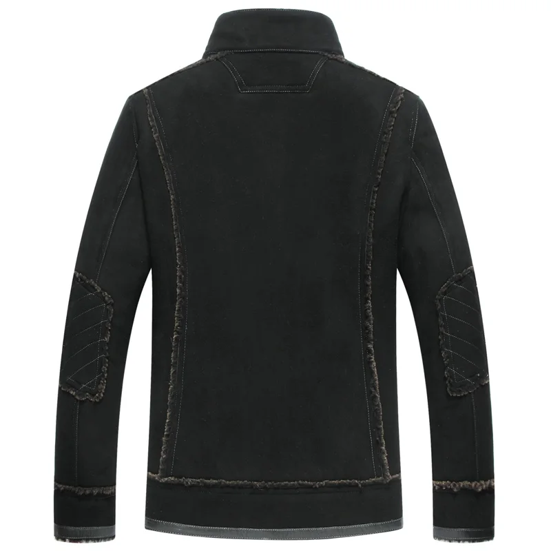 AYUNSUE мужская куртка из натуральной кожи зимнее пальто короткой овечьей шерсти