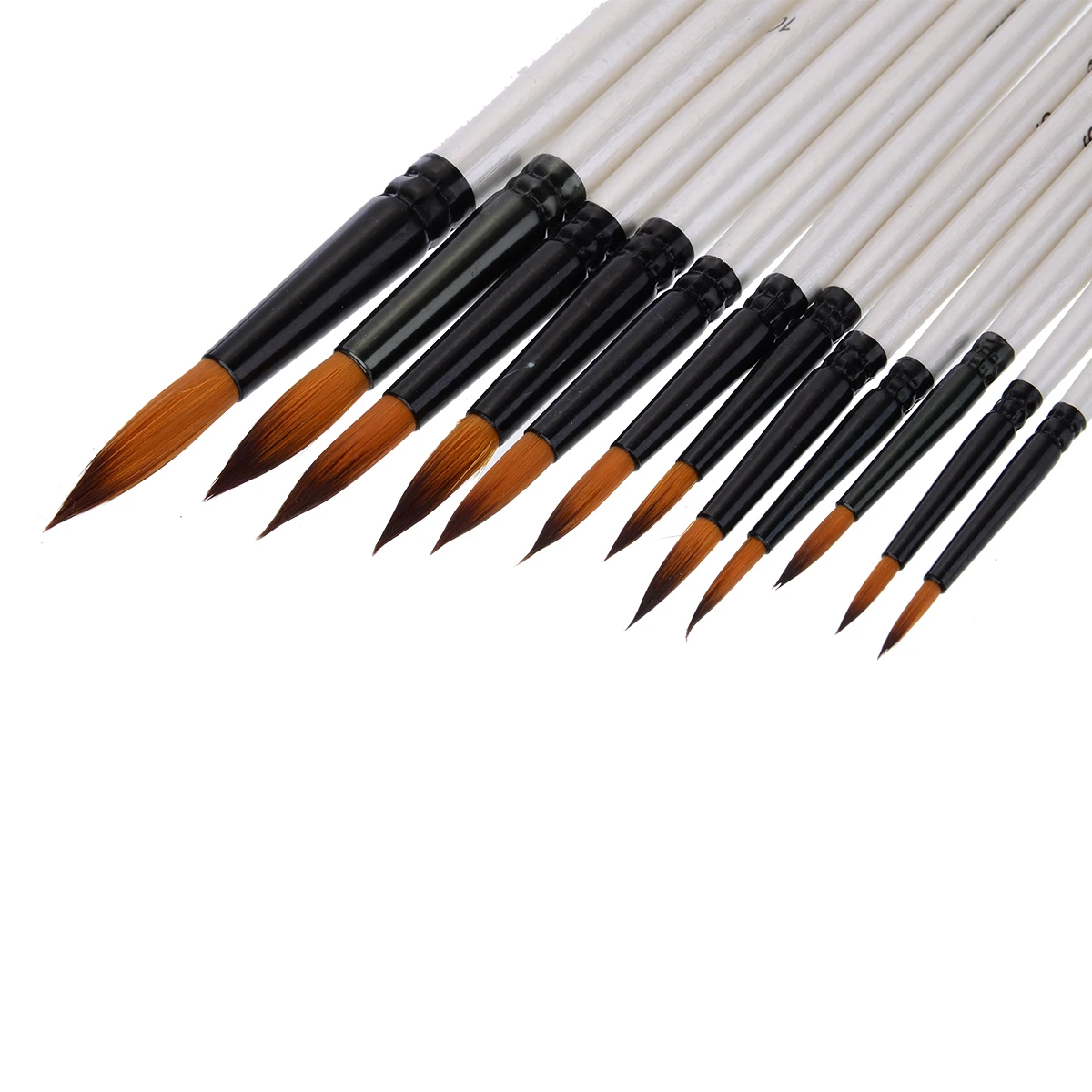 

Portable 12Pcs Paint Brushes Set Watercolor Acrylic Gouache Painting Kit Suit for Artists Beginners Painting Brushes Supplies