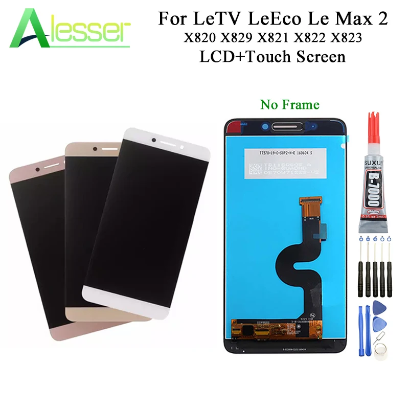 Alesser для LeTV LeEco Le Max 2 LCD X820 X829 X821 X822 X823 дисплей и кодирующий преобразователь