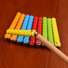 деревянные игрушки монтессори развивающие игрушки червячки на магнитах Деревянные Клубничные магнитные ловли жуков 5 червей 1 деревянные детские хватательные игрушки Аксессуары Монтессори развивающие игрушки новинка