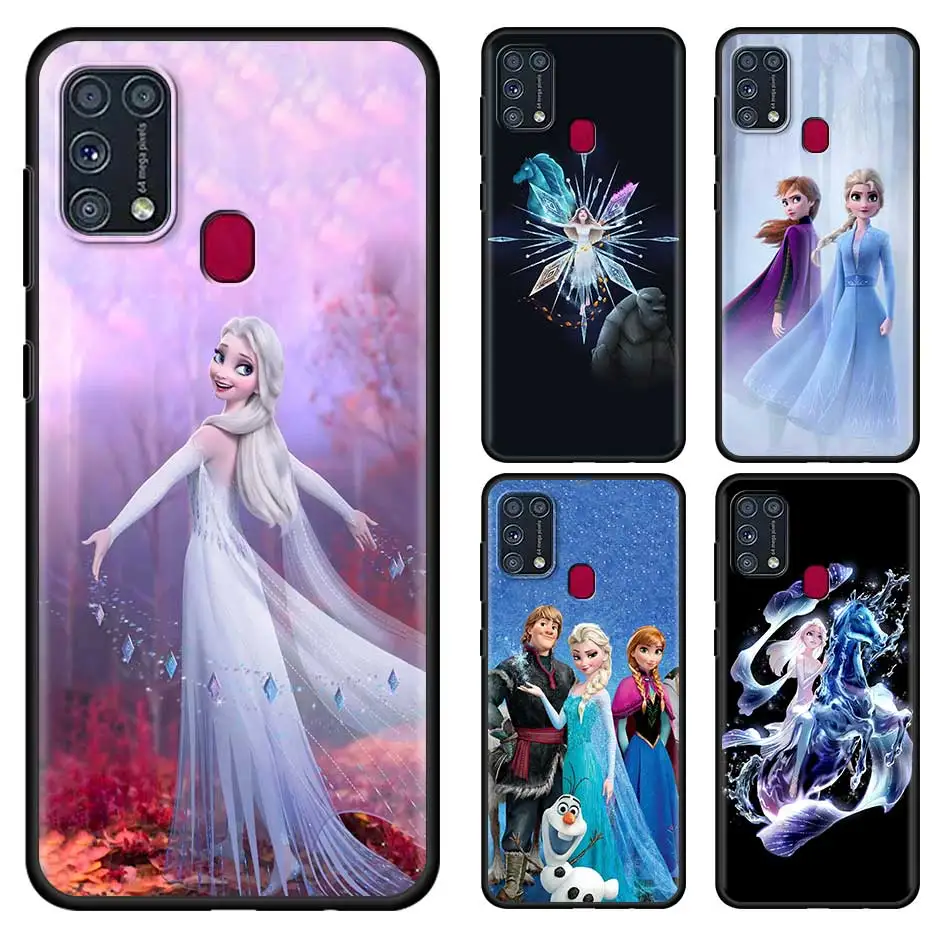 

Чехол Snow Queen для Samsung M30s M21 M11 M31 M51 M31s M32 F52 5G M01 M21 2021 M62, черный мягкий чехол