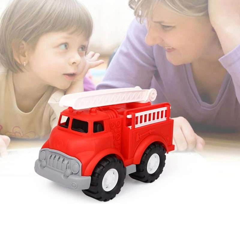 

B36E Fire Car Inertia Pull Back Vehicles Battery Free with 360 Rotating Ladder