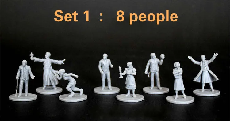Наборы пластиковых моделей Arkham Horror Character Figure 8 шт. 1/72 масштабная модель для бега