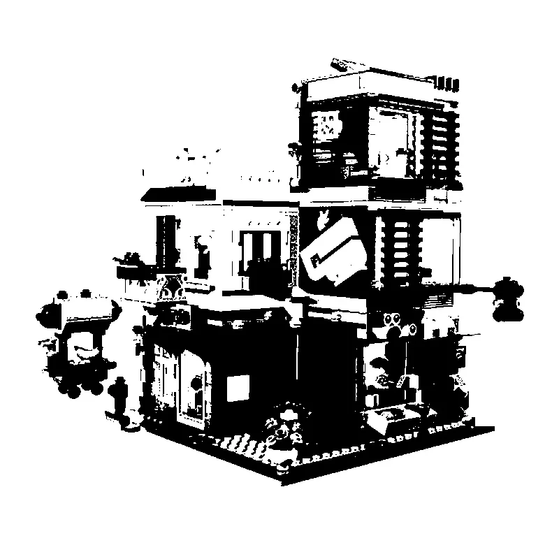 

11401 creative series 3 in 1 spelling pet shop and cafe, bank, market street 31907Creative Christmas gift for children