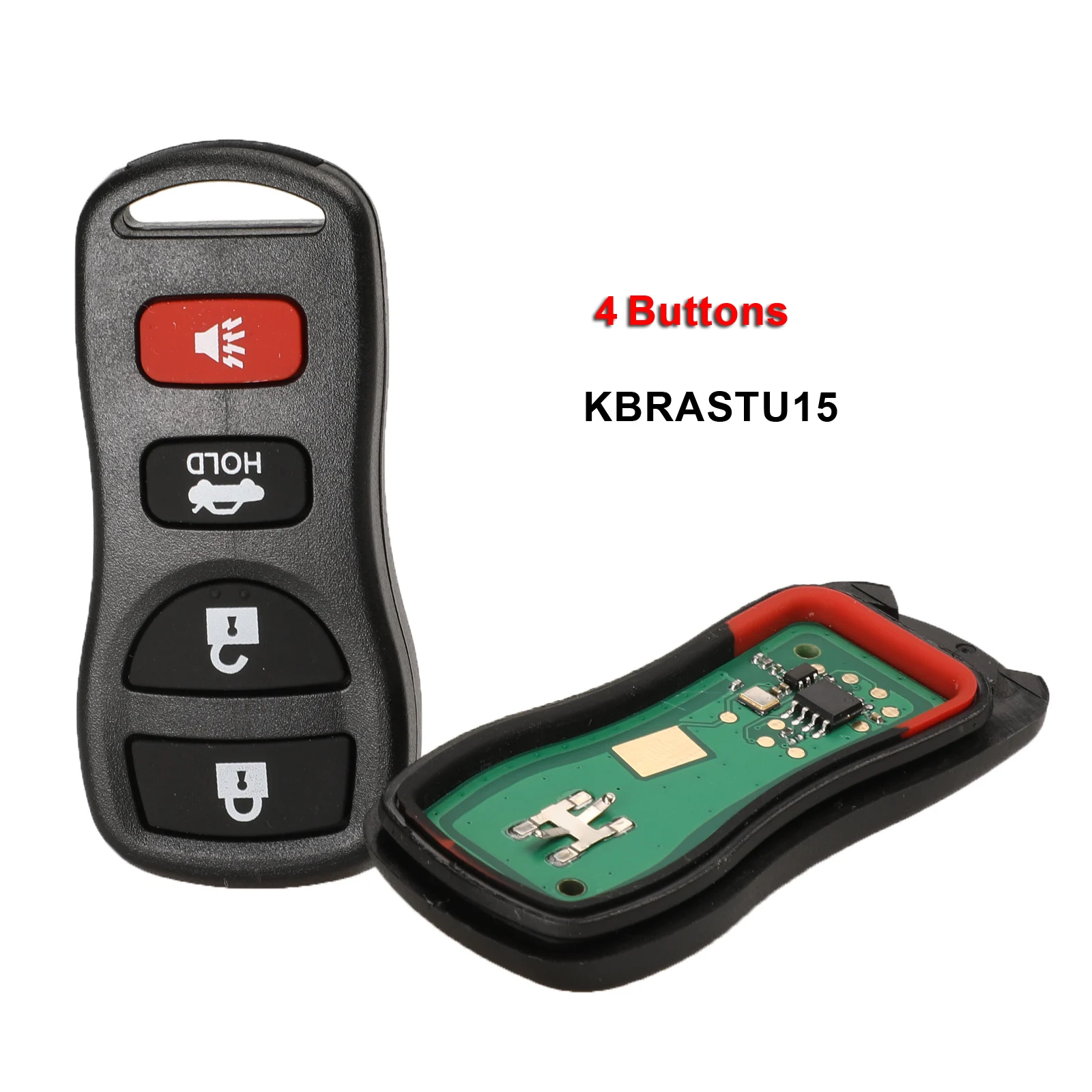 Jingyuqin 10X 3BTN 315 МГц дистанционный брелок для Nissan Armada Frontier Murano Pathfinder Quest, Titan Xterra 2002-2007 оригинальные ключи - Количество кнопок: 4 Кнопки